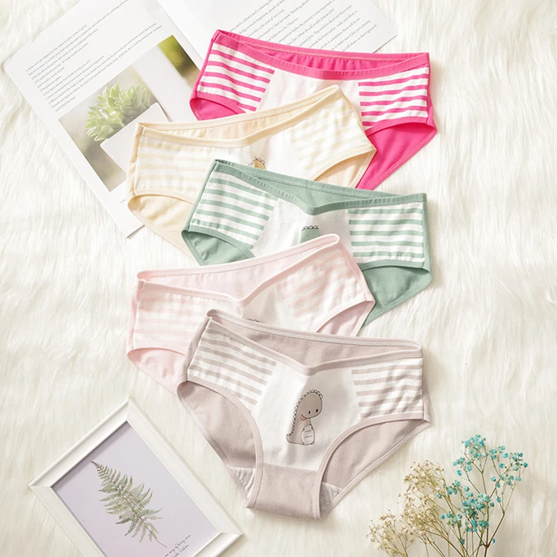 Cute Dinosaur Print Panties Sexy Seamless Underpants Antibacterial