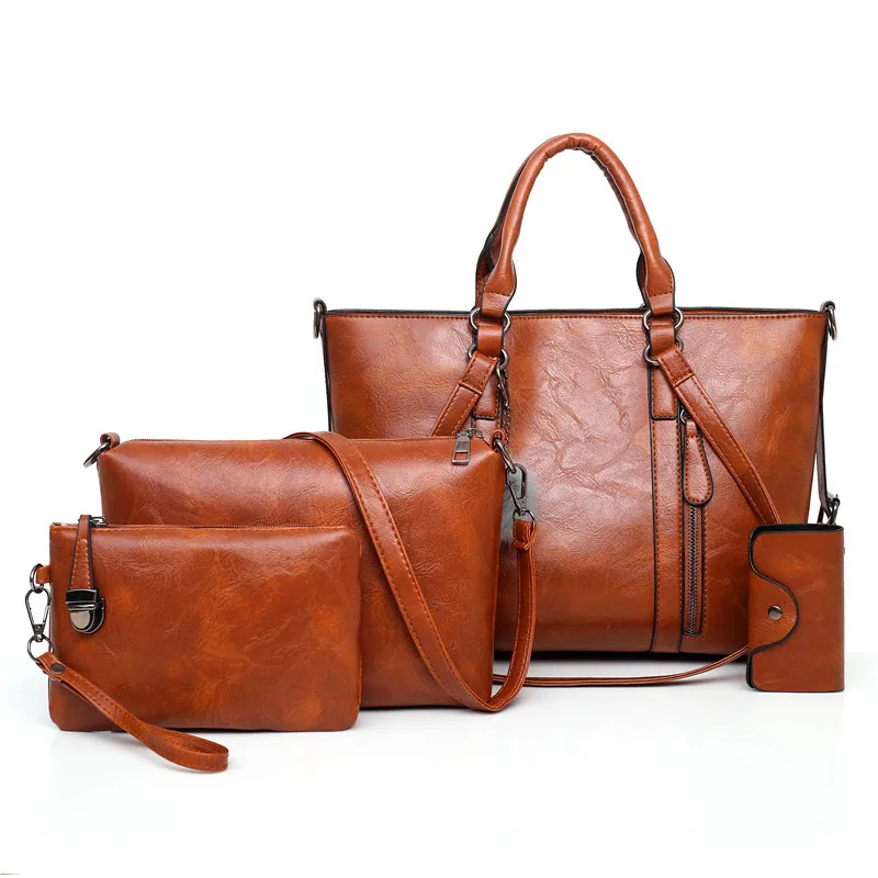 

WOMEN'S Bag 2019 New Style European And American-Style Elegant 4-piece Bedding Set Different Size Bags Large Capacity Hand Shoul