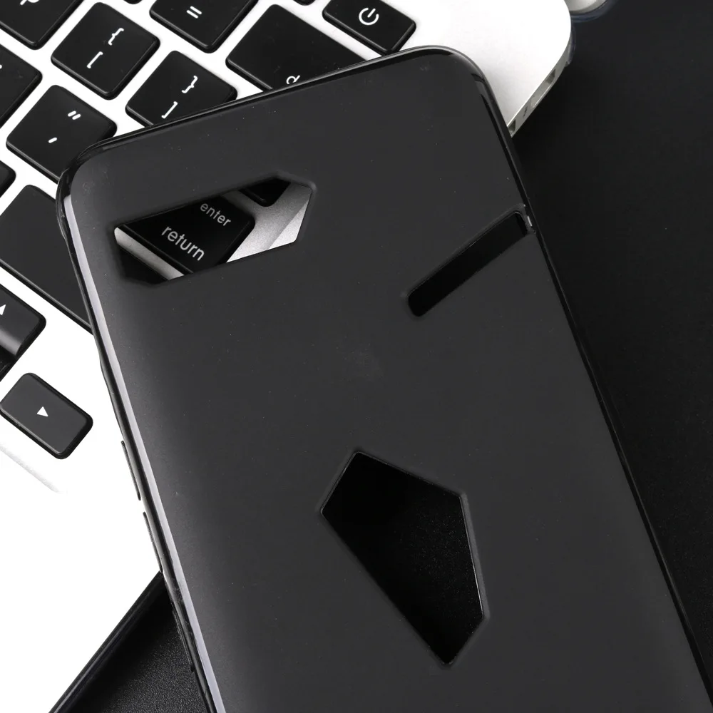 10 шт./партия бампер для ASUS ROG Phone 2 ZS660KLCase матовый чехол Мягкий защитный силиконовый из ТПУ Coque для ASUS 2 ZS660KL