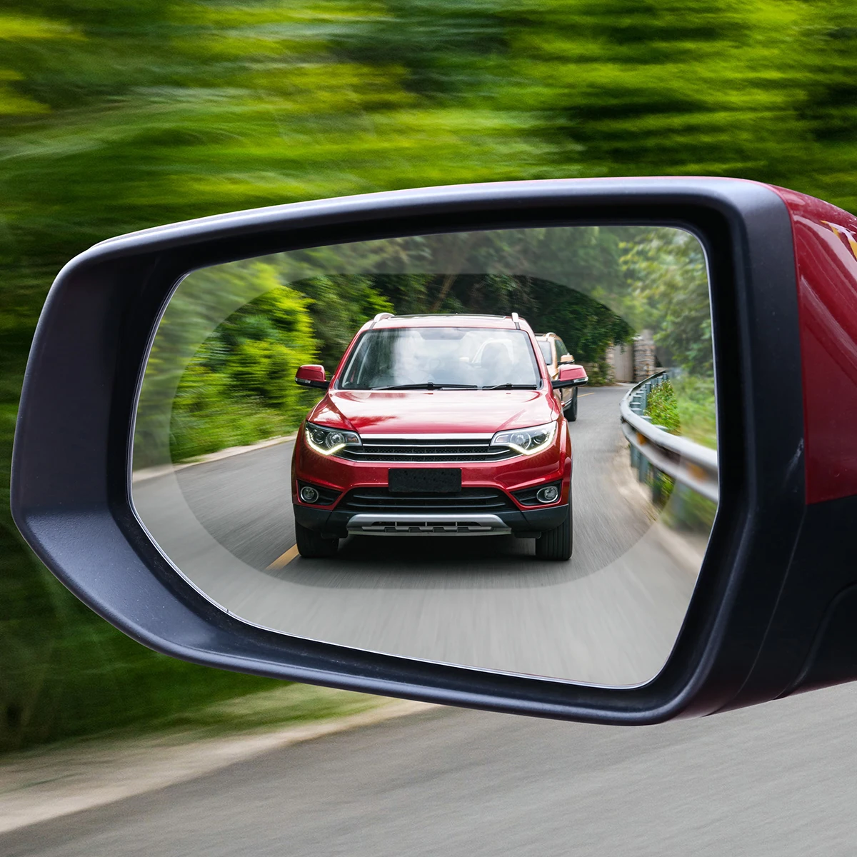 Universal 2pcs/set Car Anti Water Fog Mist Film Rainproof Rearview Oval Mirror Protector Film Clear