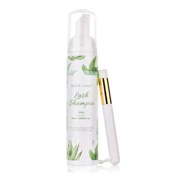 

100ml Lash Shampoo Eyelash Extensions Brush Shampoo Kit Eyelashes Extension Glue Eye Lash Cleaning No Stimulation