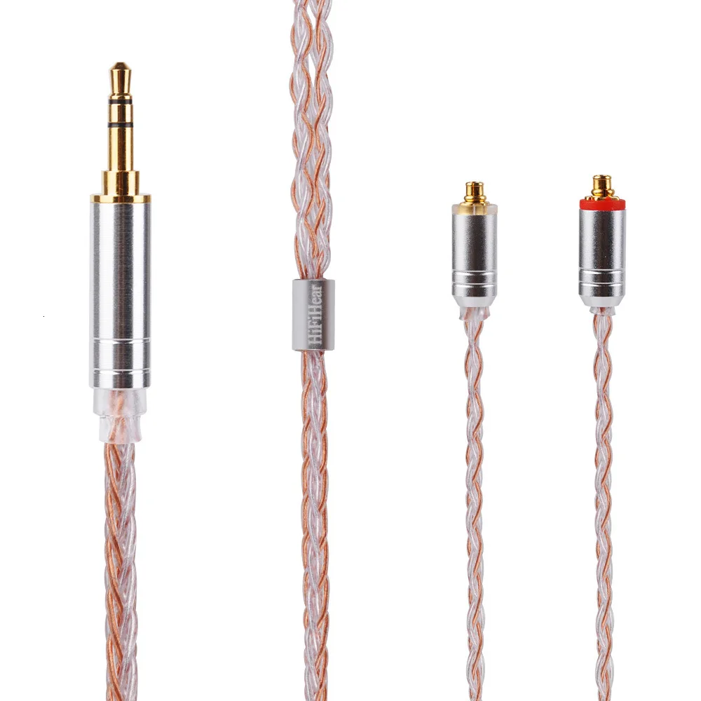 HiFiHear 8 Core посеребренный кабель 2,5/3,5/4,4 мм балансный кабель с MMCX/2pin разъем для ZS10 ZS6 СЖД LZ A5 HQ5 HQ6