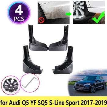 

4 PCS for Audi Q5 YF SQ5 S-Line Sport 2017 2018 2019 Mudguards Mudflaps Fender Guards Splash Mud Flaps Rear Wheel Accessories