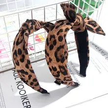 JUST FEEL, горячая Распродажа, Леопардовый принт, женская модная резинка для волос, повязка на голову для женщин и девушек, ободок, шикарный, крест, Полоска, аксессуары для волос, украшение