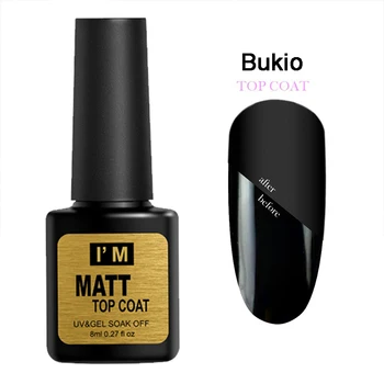 

Matt Top Coat gel Nail Polish Lacquer Nail Gel Polish Vernis Semi Permanent Soak Off UV poylgel nails accessoires Nail art DIY