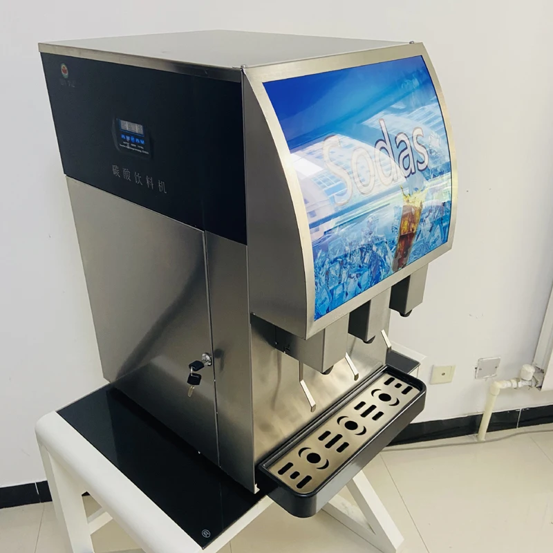 Coke Beverage Dispenser With 3 Flavors CE Certification Soda Water Dispenser Cola Soda