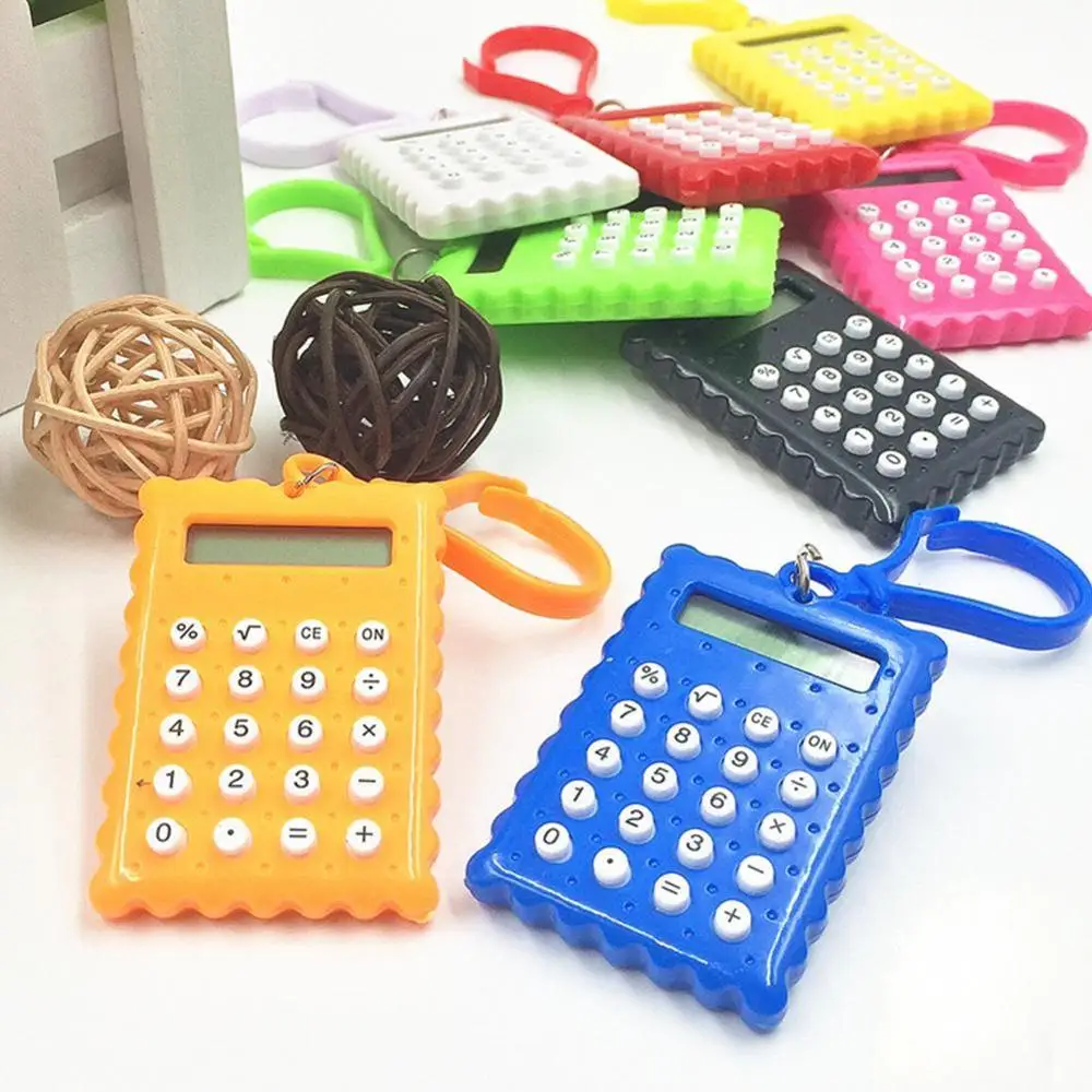 New Arrival Student Mini Plastic 8 Digits Electronic Calculator Candy Color Calculating Office Supplies Gift Super Small