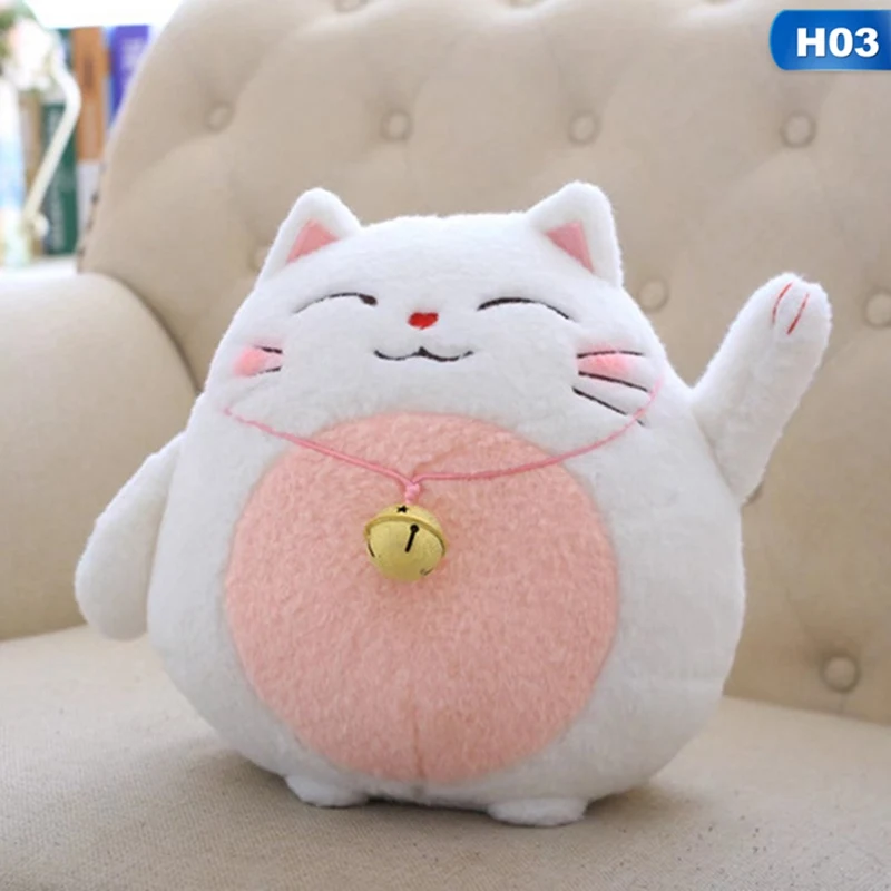 1 шт. панда плюшевые животные куклы игрушки милый уголь Lucky Cat фигурка плюшевые игрушки Детский подарок на день рождения - Цвет: H03