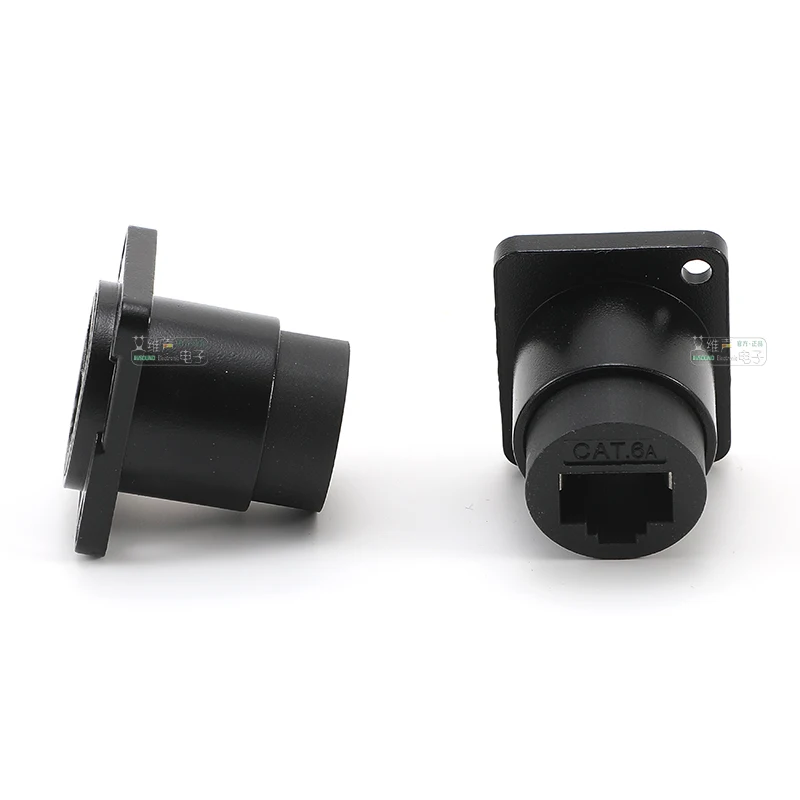 Avssz-conector de Rede com Base de Ancoragem Tomada de Telefone tipo d Redondo Crimpagem Rj45 Cat5e Cat6 Cat6a Rj45 Cat3 Rj11 Pólos - Imagem 3