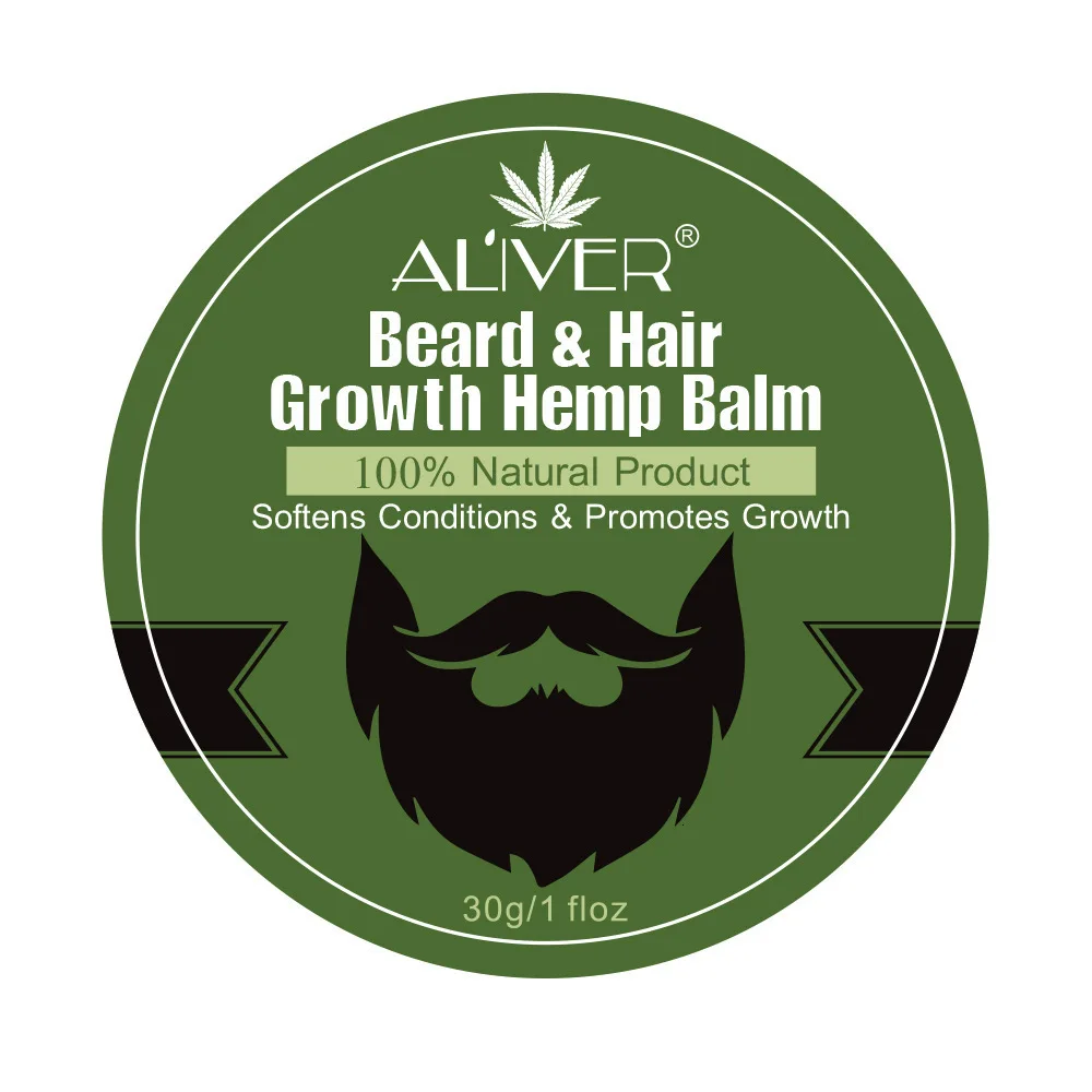Men Organic Beard Hemp Cbd Oil Balm Moustache Wax Styling Beeswax Moisturizing Smoothing Gentlemen Beard Care Natural Hemp Balm