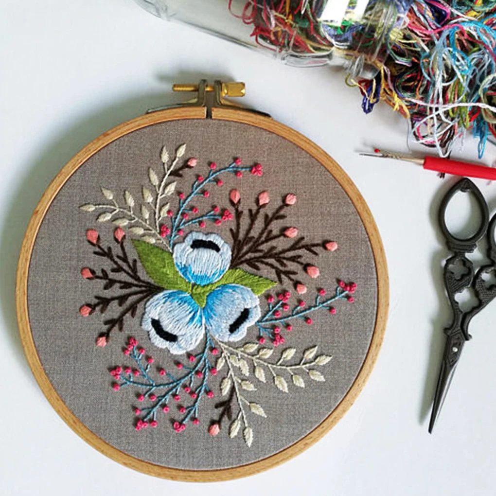 Трехмерный цветок DIY Набор для вышивания ткани подарок для начинающих Цветочная вышивка украшение дома Вышивка крестом