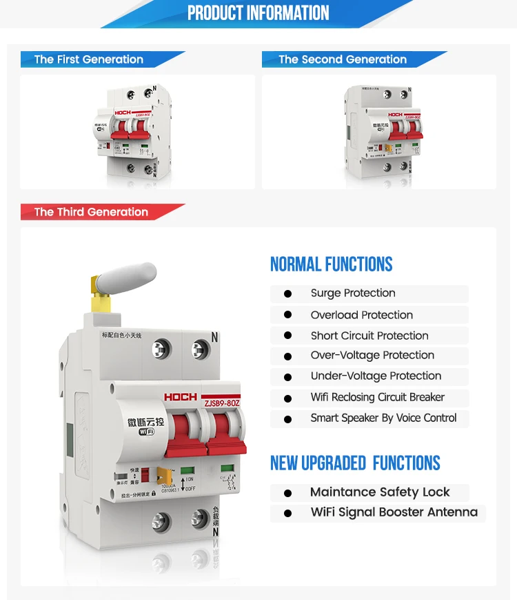 WIFI Circuit Breaker Timer Remote Control 2P eWelink App Smart Automatic Intelligent Switch FACTORY