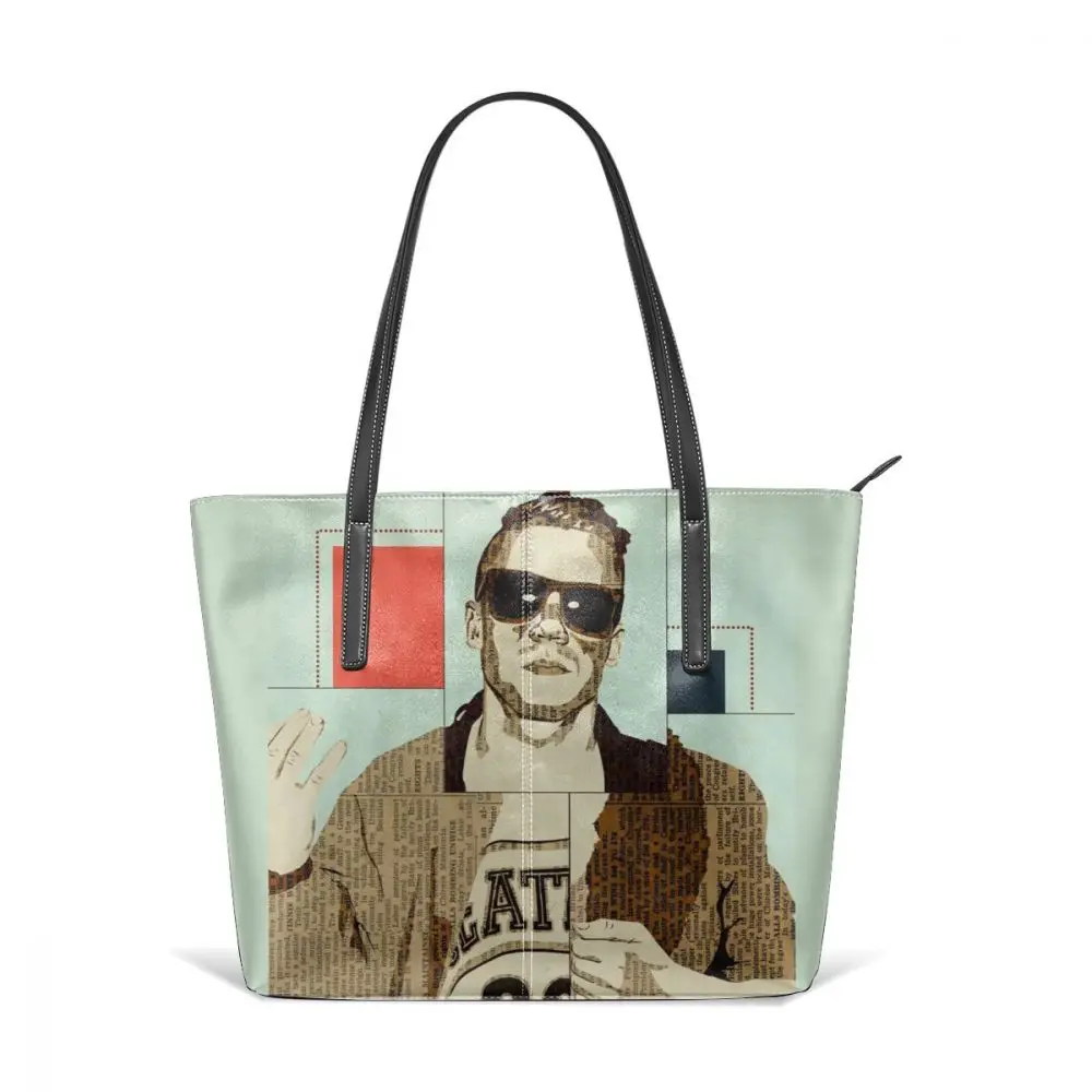 Macklemore сумка Macklemore, Сумки С Короткими Ручками в центре города, большая емкость, Высококачественная кожаная сумка-тоут, трендовые женские сумки
