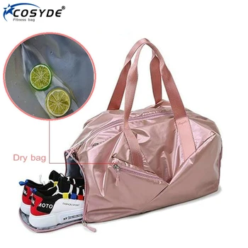 

Outdoor Men Gym Bag With Shoes Compartment Travel Luggage Bags Waterproof Women Fitness Bag New Gymtas Sac De Sport Duffel Bag