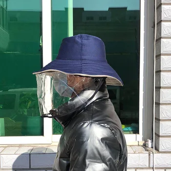 

Protection Anti-droplet Bucket Hat Anti-Saliva Fisherman Women Fisherman Beanie Adult Men Polyester Sun Protector Casual Hats