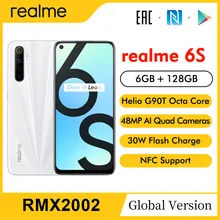 Realme Helio G90t 128GB 6GB GSM/WCDMA/LTE NFC Vooc/supercharge Octa Core Side-Mounted/face recognition