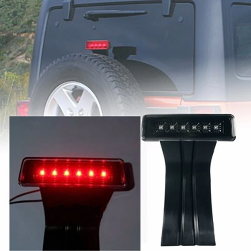 

NIC-LIGHT Clear Led Rear Third Brake Light For Jeep Wrangler JK Led Replacement Brake Rear Stop Light For Jeep
