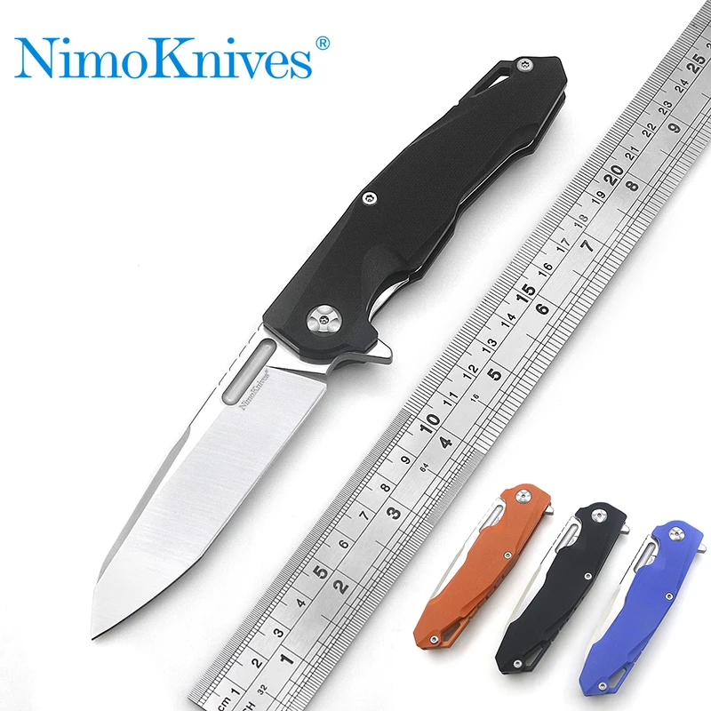 NIMOKNIVES SHANXIAO шариковый подшипник титановая ручка Флип складной походный охотничий Карманный TG10 Фруктовый нож FAT DRAGON дизайн EDC инструмент