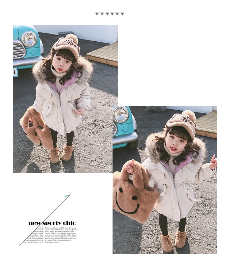 Коллекция года, осенне-зимняя куртка для маленьких девочек, Вельветовая флисовая куртка с капюшоном для малышей Верхняя одежда для мальчиков возрастом от 1 года до 8 лет, пальто Детская парка
