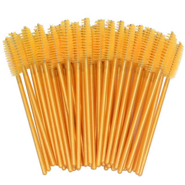 Newest Crystal 3D Eyelash Mascara Wands Clear Lash Spoolies Wholesale Eye Lashes Brushes Micro Applicators