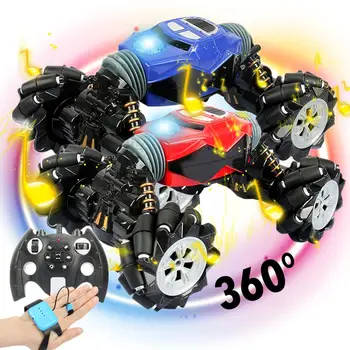 

Remote Control Car 1:14 2.4GHz Gesture Sensing Drift Stunt Twisting Car Off-road Vehicle Toy With Watch One-button Deformation