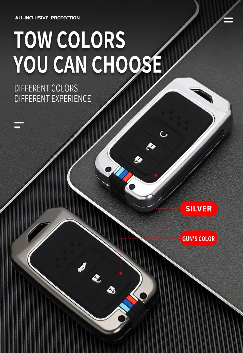 Fob chiave a distanza della copertura di caso dell'automobile in lega di zinco per la CR-V civica di Honda CRV Accord odissea città Vezel URV UR-V accessori della giada di Jazz - H65bceb2606f74700a70f7319ddd75f36y