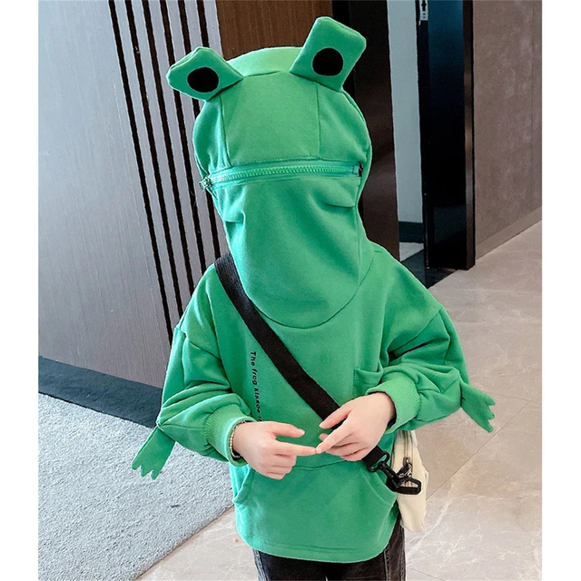 Frog Hoodie Zipper Mouth Kids | Kids Sweatshirts | Pullover Hoodie | Hoodies  Sweatshirts - Hoodies u0026 Sweatshirts - Aliexpress