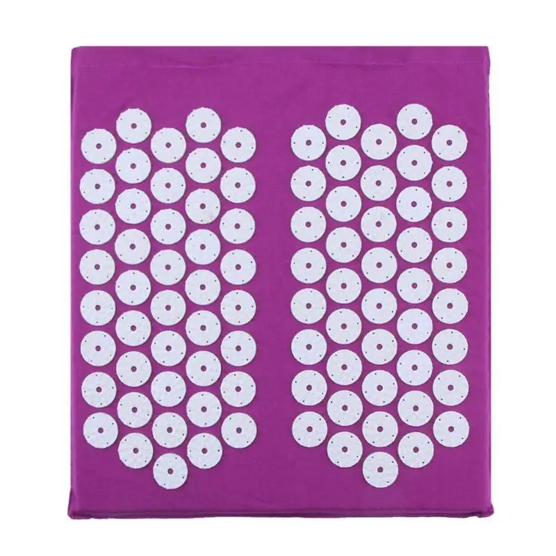Purple for Foot Макет головы массажный Массажер для иглоукалывания коврик расслабляющий облегчающий Стресс Боль йога коврик подушка для акупрессуры Подушка Прямая - Цвет: Purple for Foot