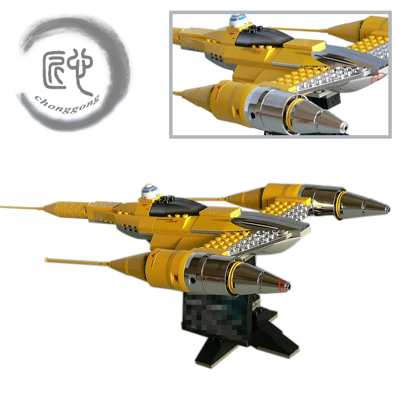 

New The Rogue One USC Naboo Style Fighter fit LeGINGlys star wars Fighter figures fit Building Blocks Bricks Toys gift kid