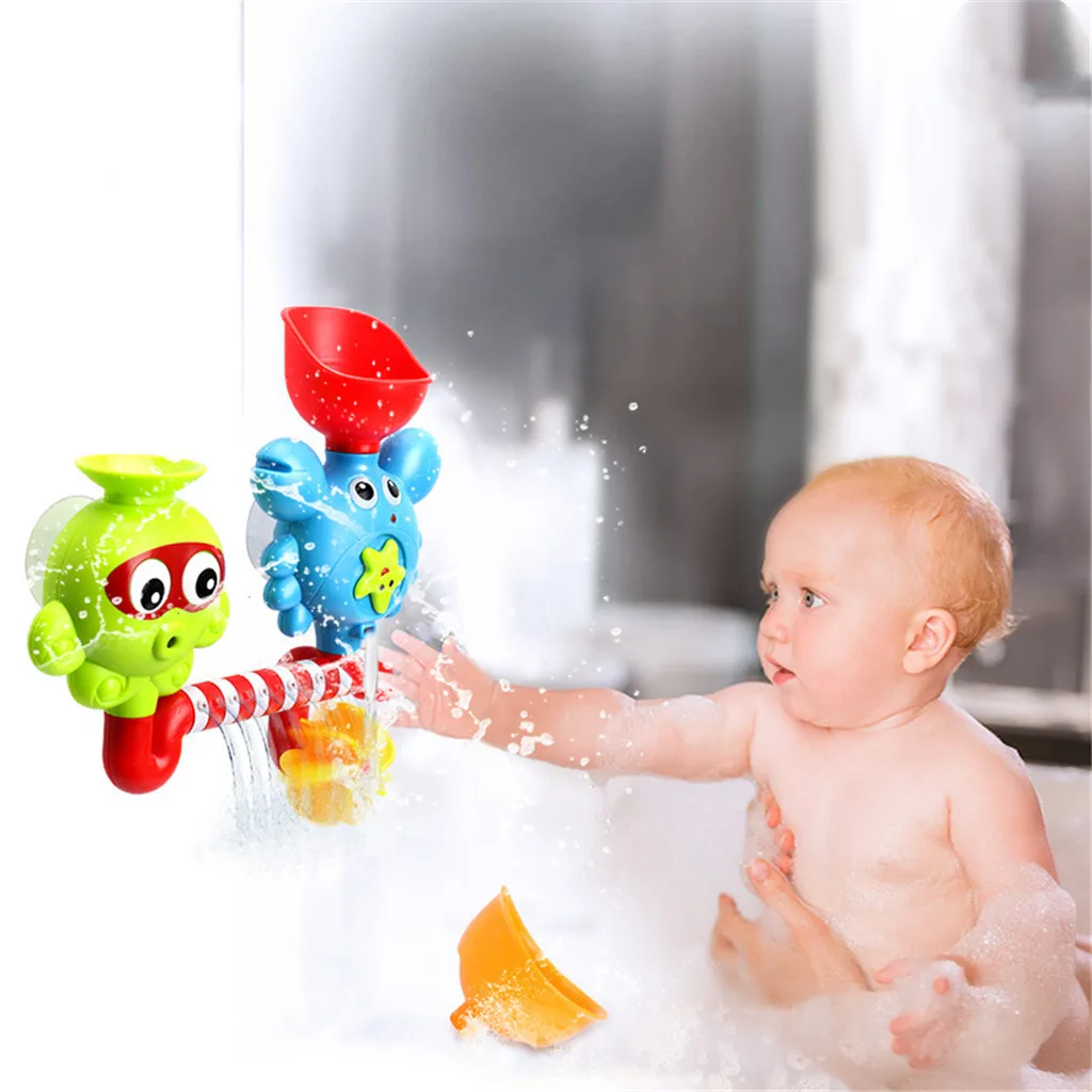 

Education For Kids Fun Learning Toys For Children Cute Baby Bath Animals Toys Shower Kid's Water Tub Bathroom Playing ToyW814