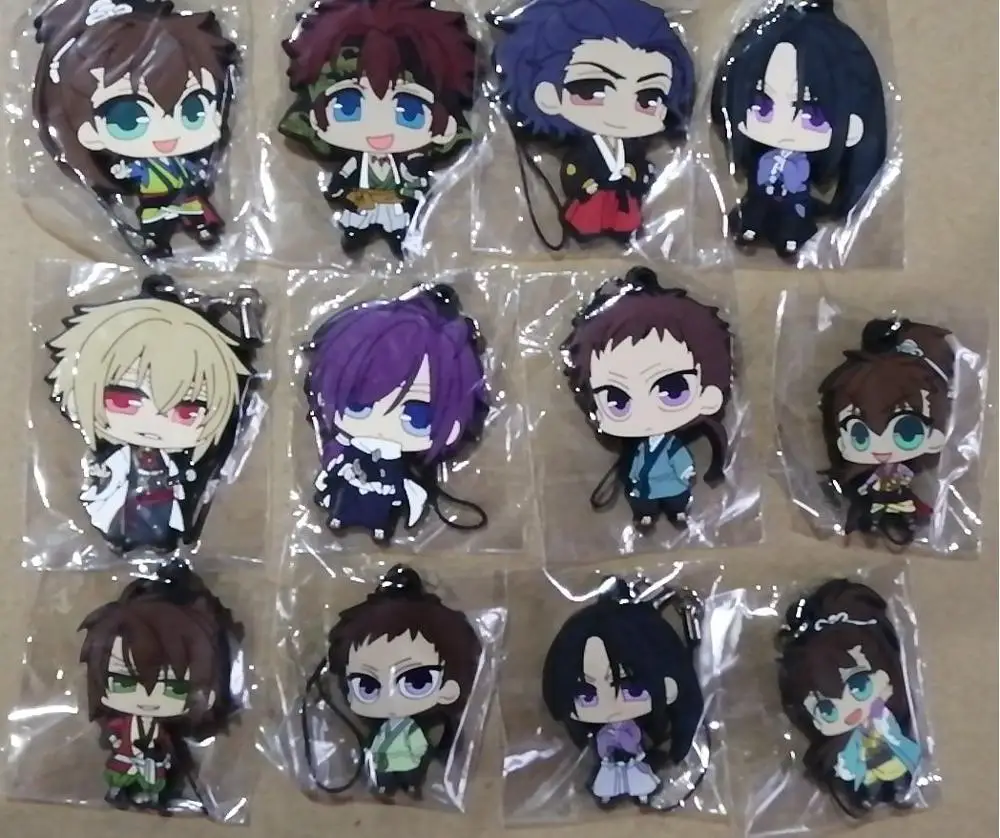 12 шт./лот случайная отправка Hakuouki BoYing призрак аниме брелок Yukimura Jiziru Hijikata Toshizo Okita