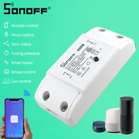 SONOFF podstawowy przełącznik Wifi DIY pilot do Alexa/Ewelink inteligentny przełącznik automatyki domowej 220V 10A moduł przekaźnikowy wszystkie zgodne