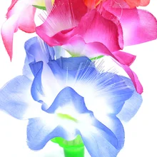 Пластиковый цветной Kapok, ваза, оптоволоконный цветок, домашний Рождественский Ночной светильник, волоконно-оптический светильник для цветов, волоконный светодиодный светильник