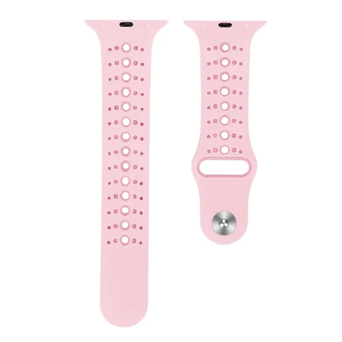 Ремешок для apple watch band 4 5 44 мм 40 мм correa iwatch band 3 2 42 мм 38 мм спортивный силиконовый браслет ремень аксессуары для apple watch - Цвет ремешка: Pink