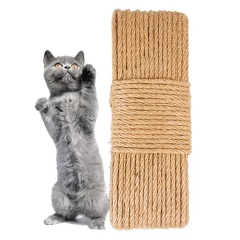 

at Column Sisal Rope DIY Cat Scratcher Rope Twisted Sisal Rope Replacement Cat Tree Scratching Toy Cat Binding Rope#0807y30