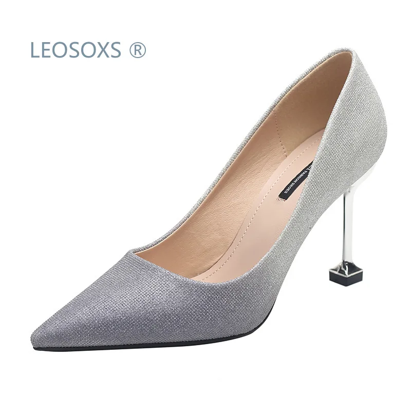 

Elegant Gradient 2020 Spring New Style Fashion Pointed Thin Heeled High Heel Shoes Elegant Versatile Shoes Women's Fashion