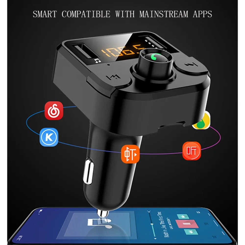 Автомобильный Bluetooth BT36B беспроводной передатчик MP3 радио плеер USB зарядное устройство автозапчасти