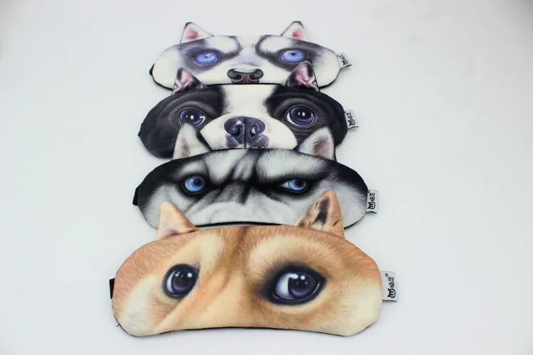 Новогодний подарок для собаки стиль милый мультфильм глаз патч Doge собака шаблон животное персонализированные и креативные ледяные пакеты Eyeshade