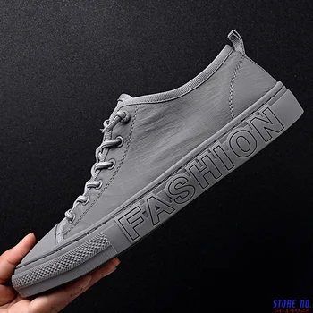 

Summer Canvas Shoes Men Fashion Sneakers Hot-Selling Vulcanized Canvas Shoes Tenis Feminino Plus Size 38-43 Gray Khaki
