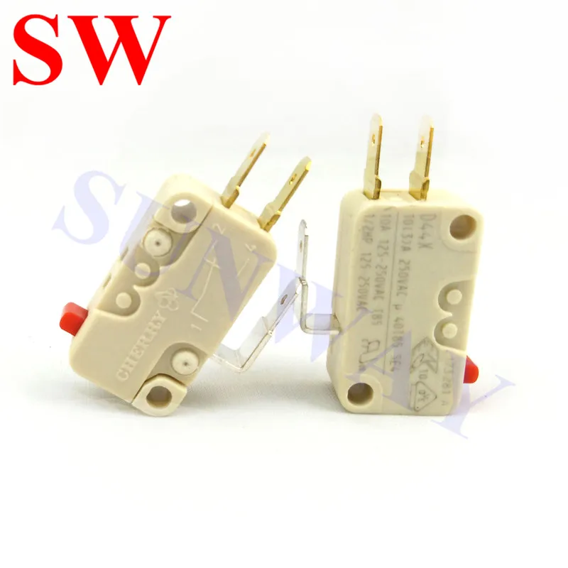 Шт. 100 шт. Германия Cherry microswitch D44X микро переключатель монета для джойстика кнопка, концевой выключатель, 10A, 250VAC