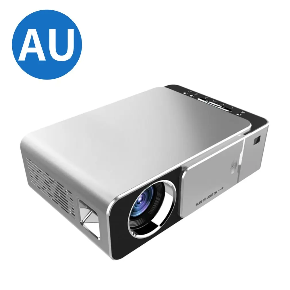 T5 проектор Мини 720P портативный домашний офис поддержка Hd 1080P проектор 30-200 дюймов Размер проекции