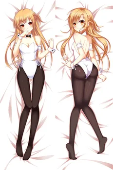 

Sword Art Online pillow Covers Peach Skin 2 Way sexy girls pillow case anime Bedding Hugging Body pillowcase gifts