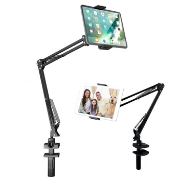 

New Foldable Long Arm Lazy Mount Holder with Bracket Clamp for iPad Tablets Mobile Phones Tripod for Video Recording Bloggers