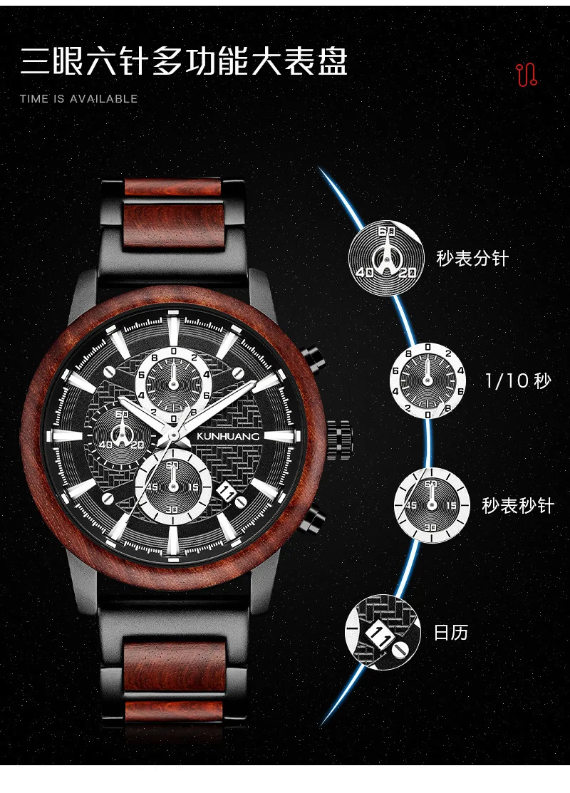 quartzo à prova dwaterproof água data relógio casual
