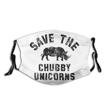 

Save The Chubby Unicorns Rhino Adult Reusable Face Mask Pattern Anti Bacterial Dust Mask Protection Mask Respirator Mouth Muffle