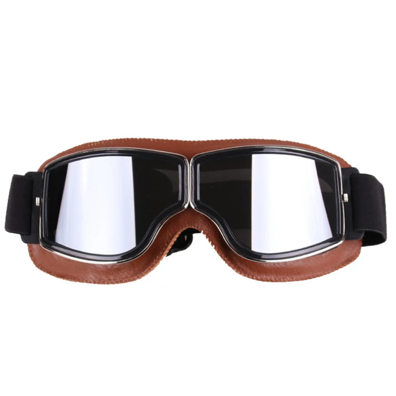 Motorcycle Goggles Helmet Pilot Scooter Retro Moto Outdoor Dirt Bike Riding Sunglasses Motocross Glasses Vintage Off-Road ATV