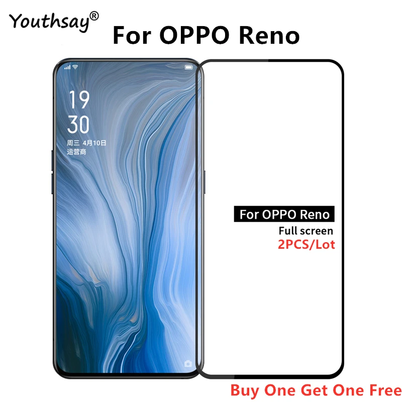 2 шт. стекло для OPPO Reno 10X Zoom полное покрытие клеем Защитная пленка | Мобильные