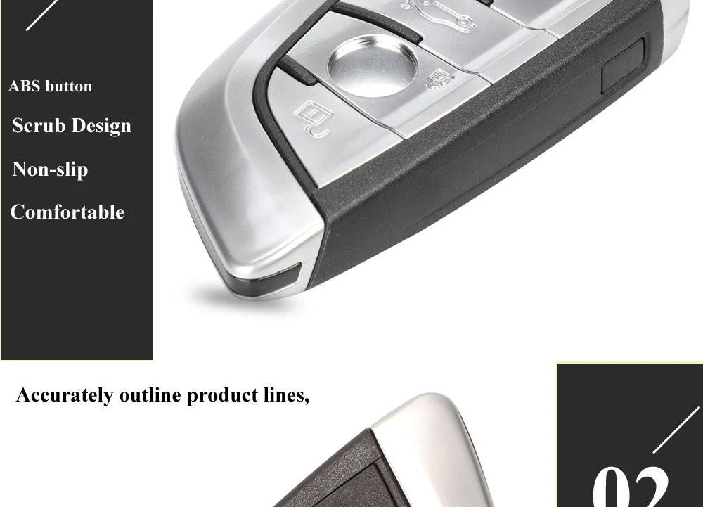 Chiave/Telecomando Per Bmw F Cas4 2 3 4 5 6 7 Serie X5 X6 Cas4 Fem 2011-2017 - 5pcs 315/433/868mhz Pcf7953 4b Modificato Smart Fob Bmw - H65bdfbd68ca2486c8364a095dc877db5j