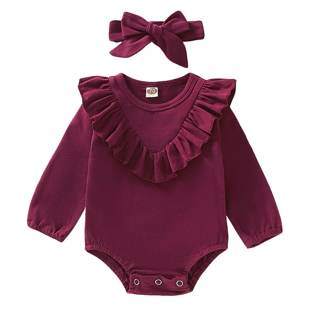 Комплект одежды с цветочным принтом для новорожденных 2019 г. одежда маленьких