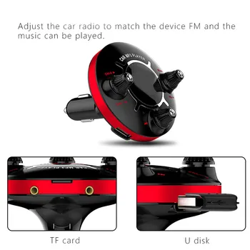 

Car Fm Transmitter For Bluetooth Handsfree Mp3 Player Radio Adapter Charger Car Accessories Interior Auto Detailing #yl10